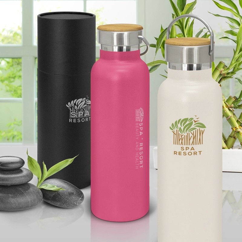 Nomad Deco 650ml Powder Coated Stainless Steel Vacuum Bottle