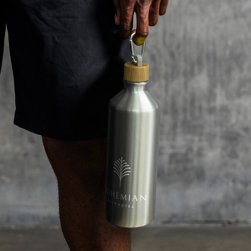 Dante 750ml Bamboo Lid Aluminium Bottle