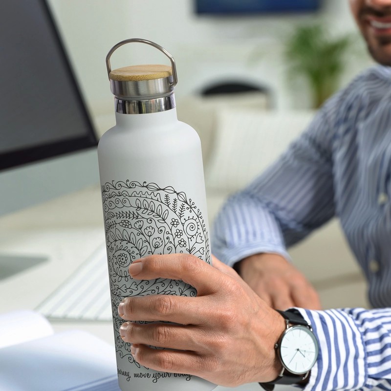 Nomad Deco 1L Stainless Steel Vacuum Bottle