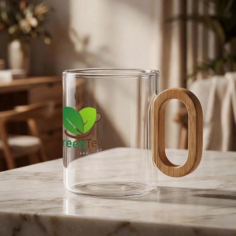 Cottage 330ml Glass Coffee Cup