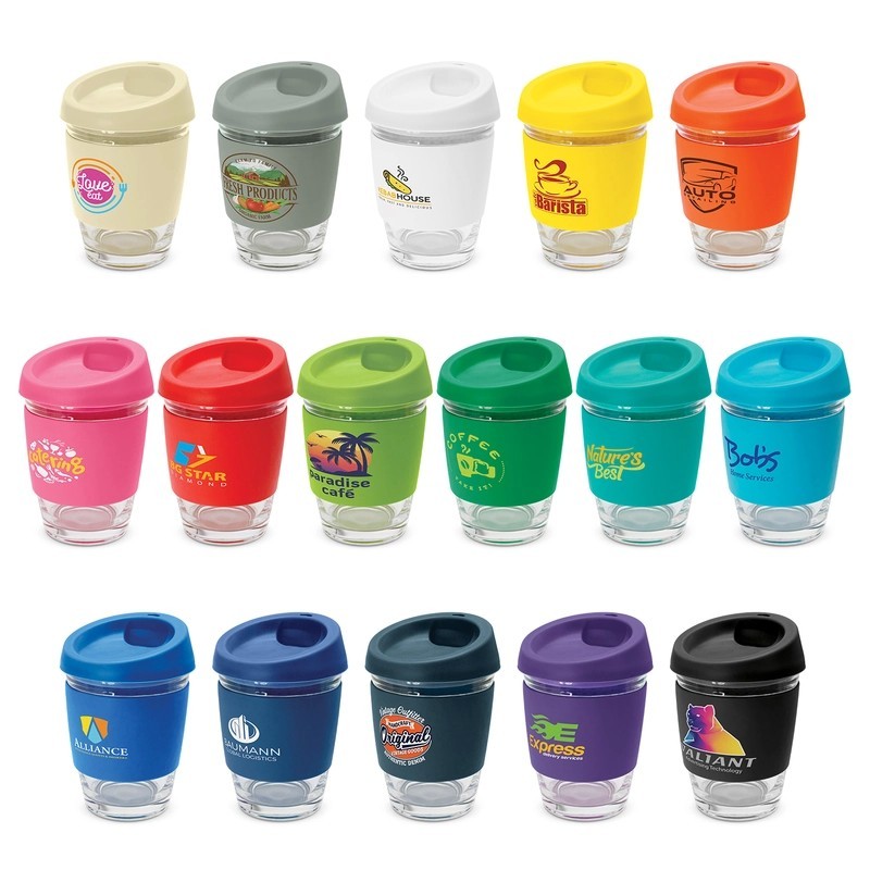 Metro 340ml Glass Coffee Cup