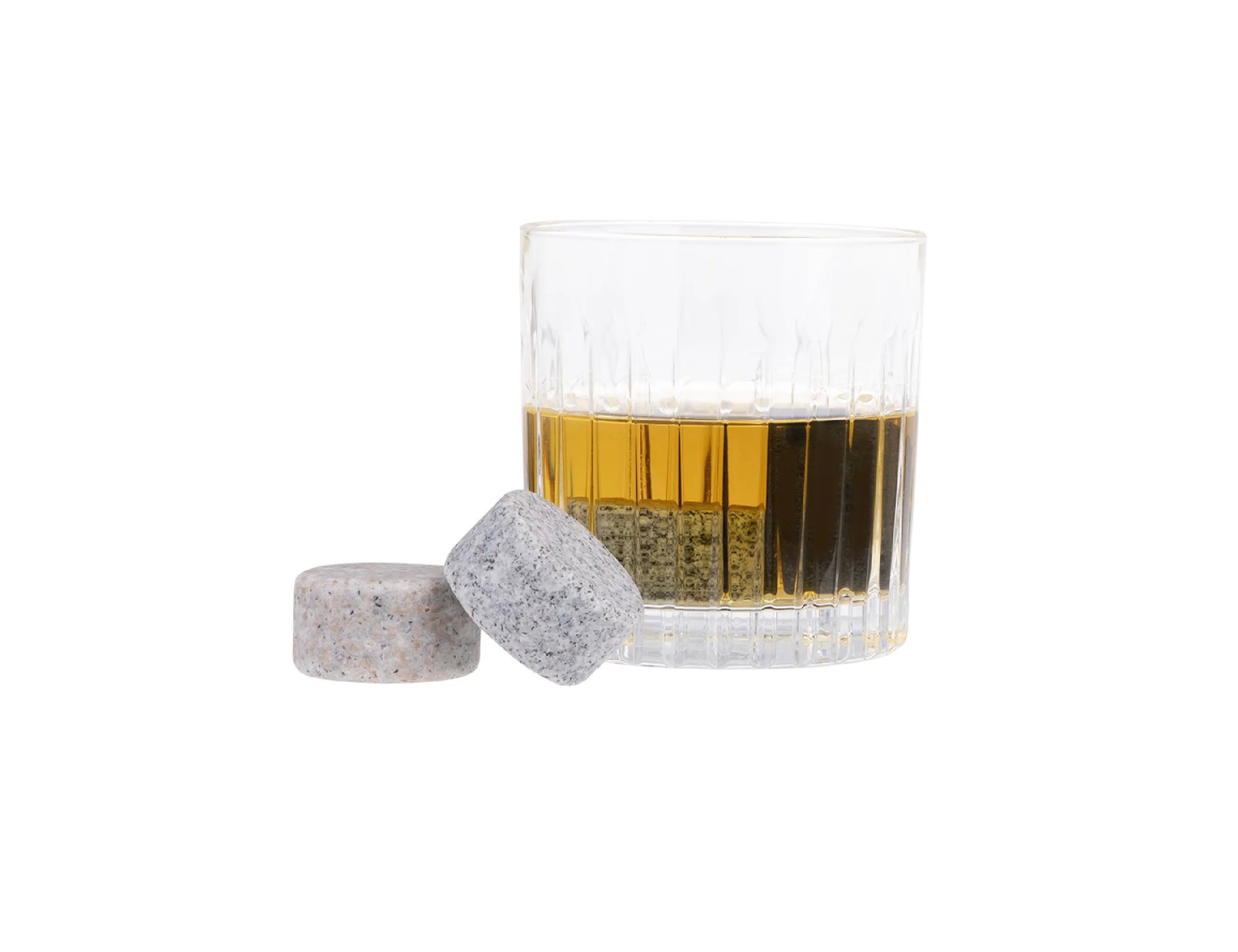 Bartender Whisky Discs 6 Piece Set with Wood Base