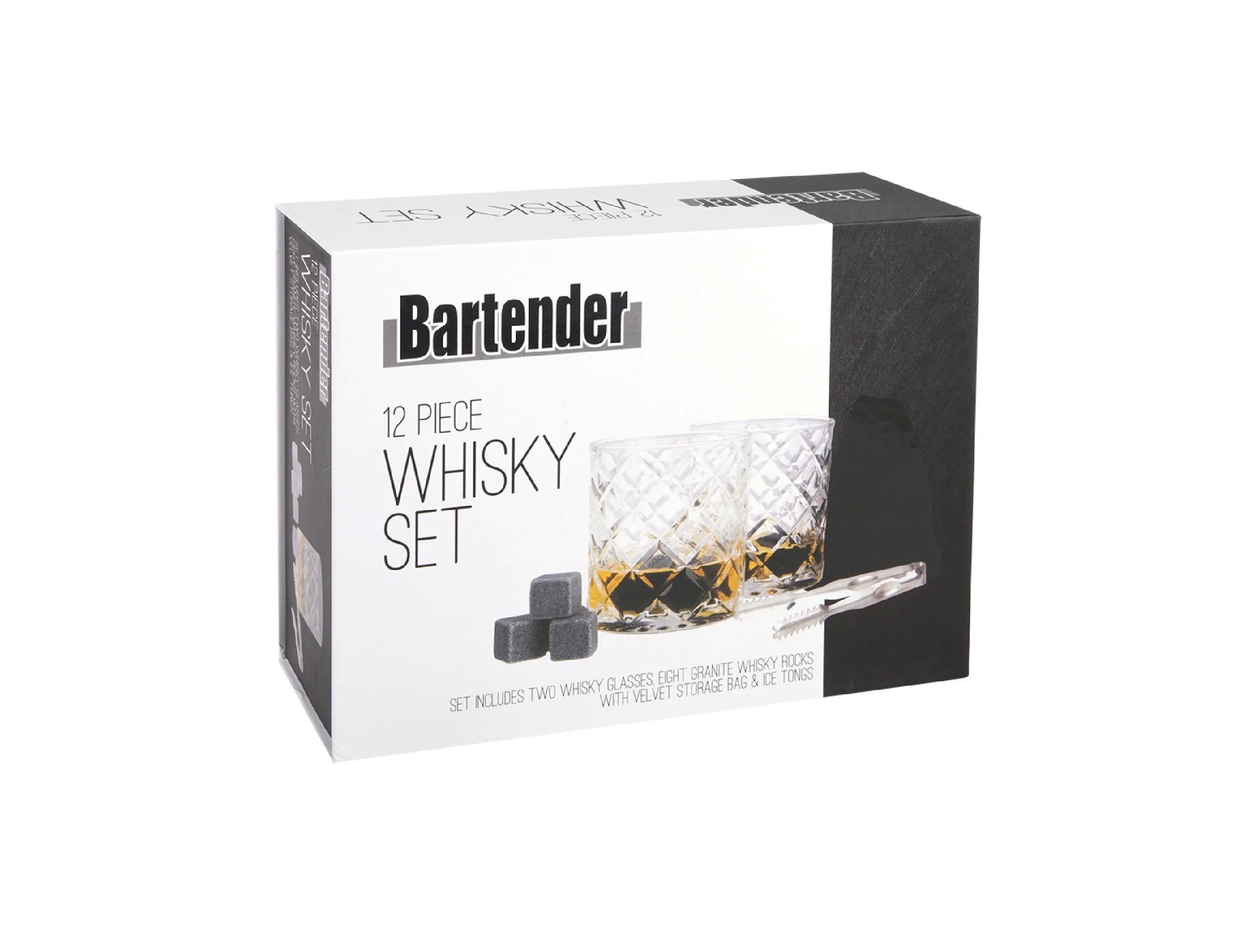 Bartender Whisky 12 Piece Stainless Steel Set
