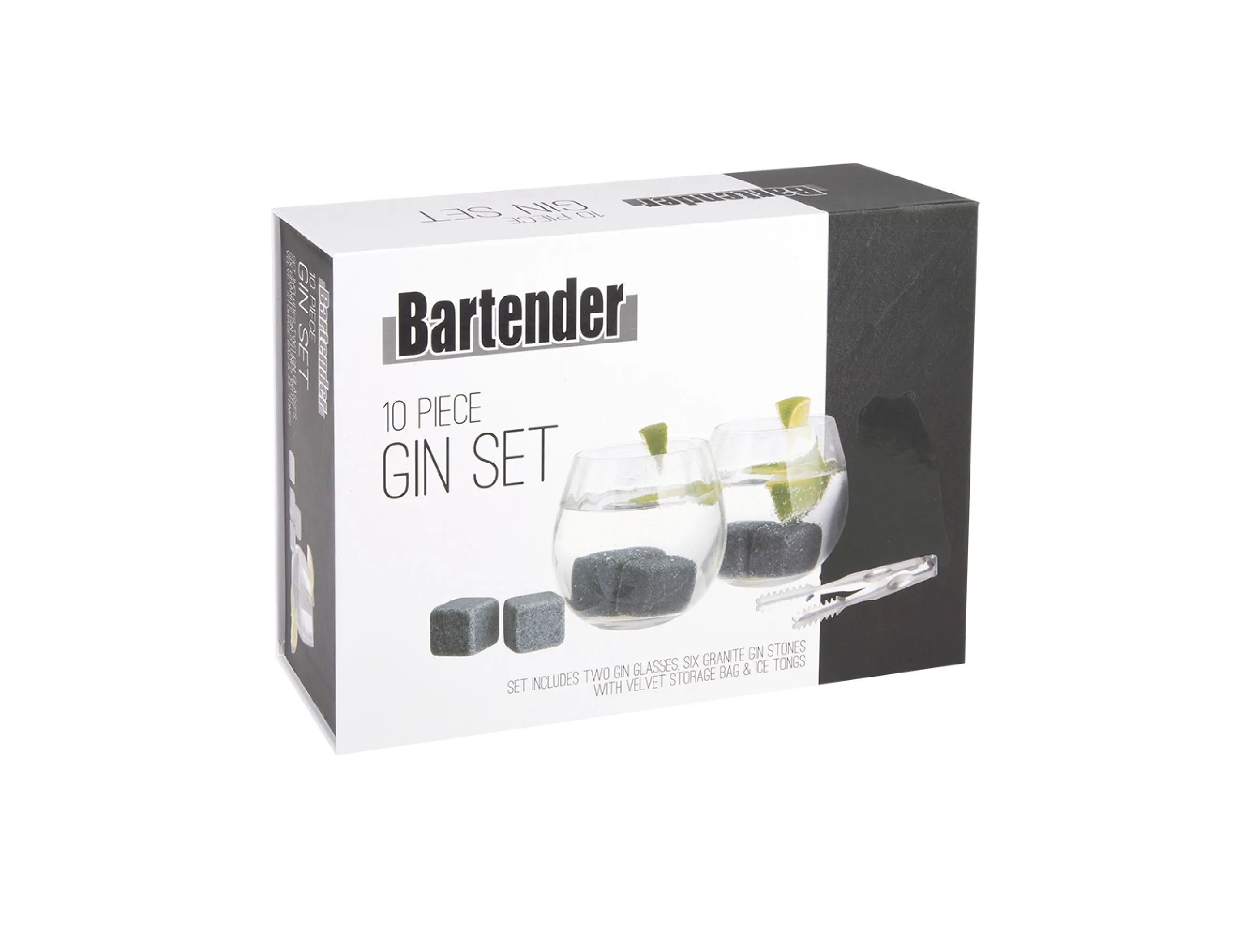 Bartender Gin 10 Piece Stainless Steel Set