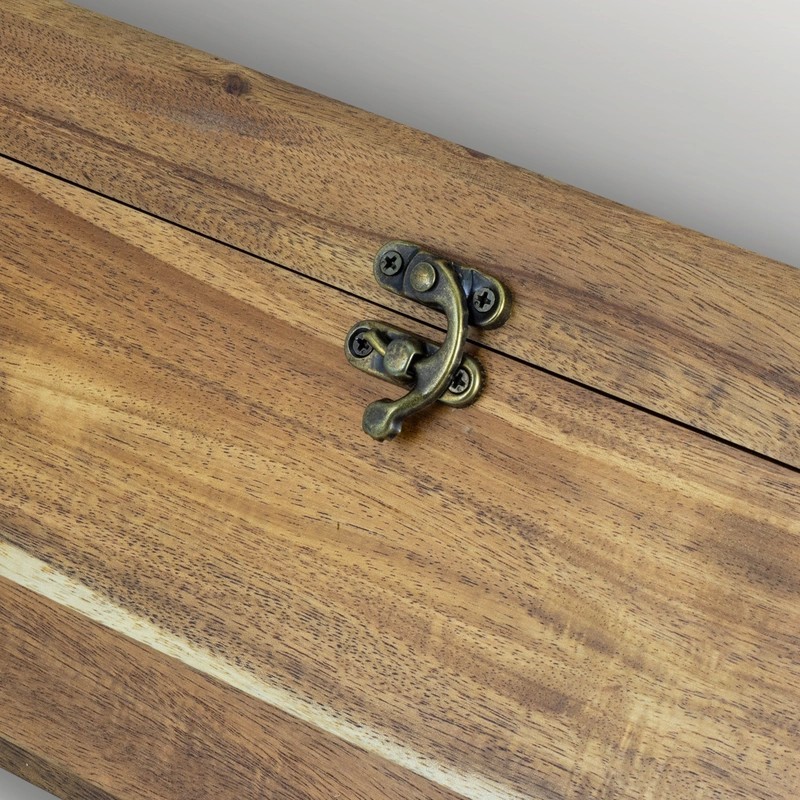 Keepsake Acacia Wine Box Gift Set