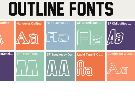 OUTLINED FONTS